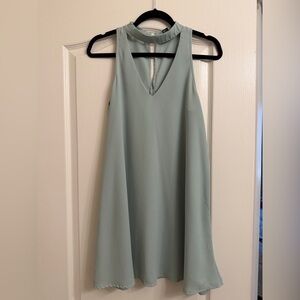 Forever 21 Sleeveless Light Green Mini Dress